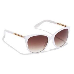 Bolero Temple Wrap White Sunglasses